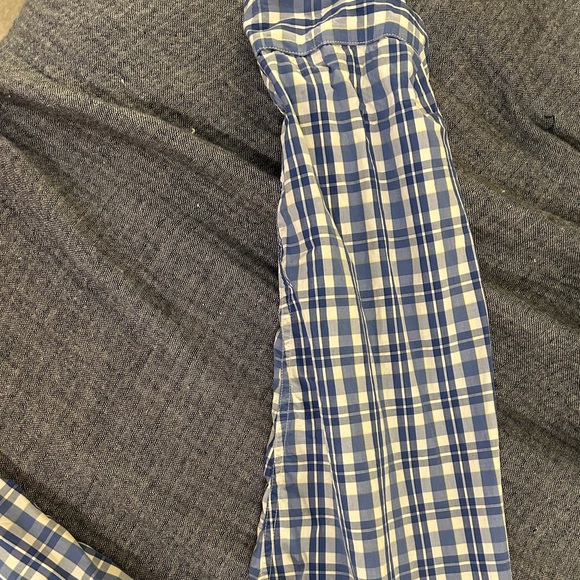 EUC Banana Republic Blue Plaid Shirt - Picture 3 of 6